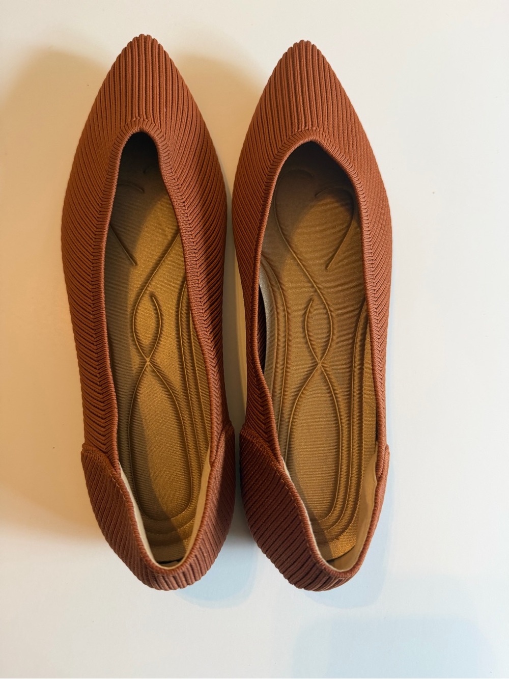 TINGRISE Knit Pointed Toe Flats | Women’s Size 10 | Brown | NWOT - Picture 5 of 5